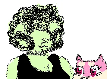 cloud and mimi by @inu-mimi on bsky