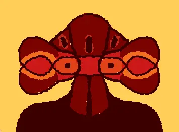 Alien Portrait - Red Sun