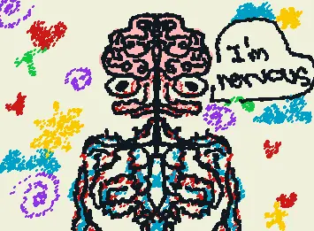 Nervous guy