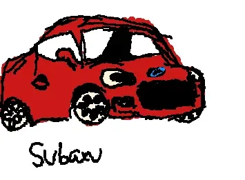 Red subaru