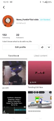 my useless capcut account