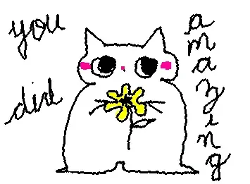 you did amazing!