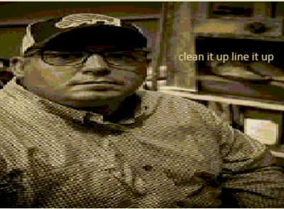 clean it up line it up