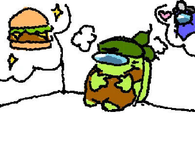 lime sits in vent thinking about important things