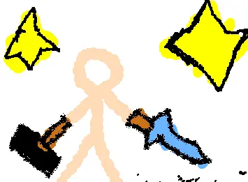 Steve with Dimond sord and mace