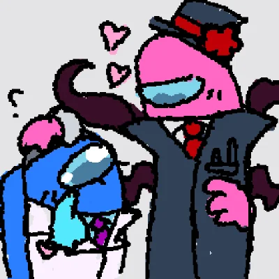 Blue x Pink😳😳😳🤞
