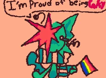 my oc is happy of being gay