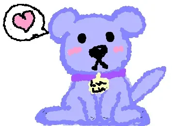 LuLu the purple puppy