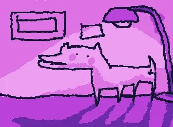 doggo w/ light
