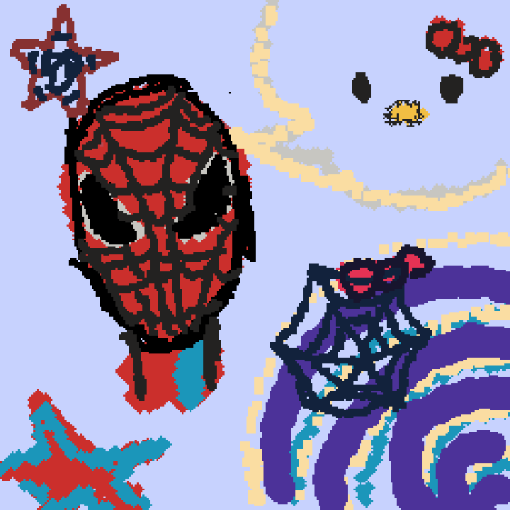 spider-kitty?☆🕷️❤️💙🕸️🐱🎀