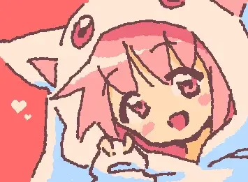 Madoka on Kyubey kigurumi