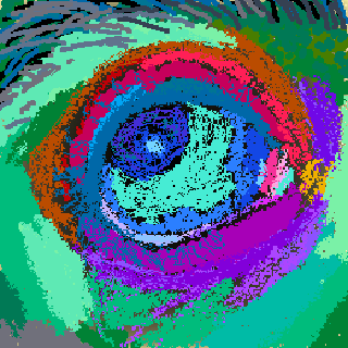 colorful eye