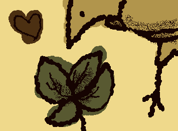 Crow and plant