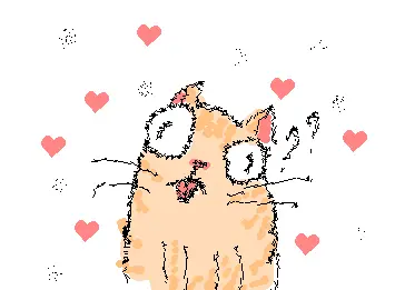 gato laranja esistindo