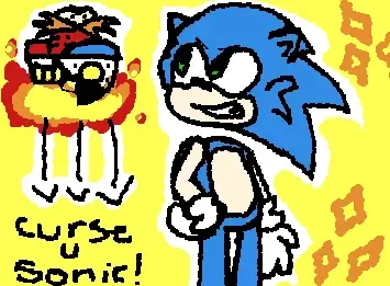 Sonic defeats Eggman