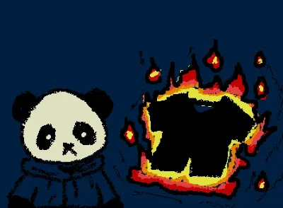 And my clothes all caught aflame
