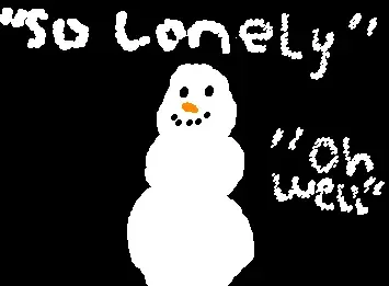Lonely snowman