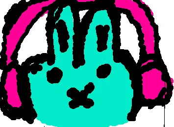 Bunny w headphones