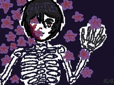 bones and flowers