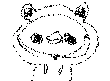 Duck with frog hoodie