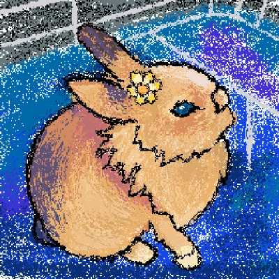 I miss my rabbit, so I drew her. 🐇🌸