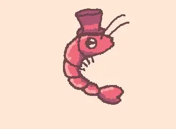 Shrimp whit hat