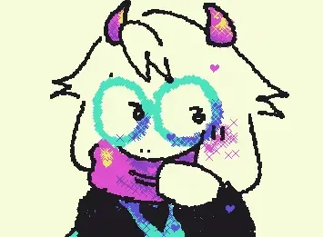 really ugly flustered ralsei