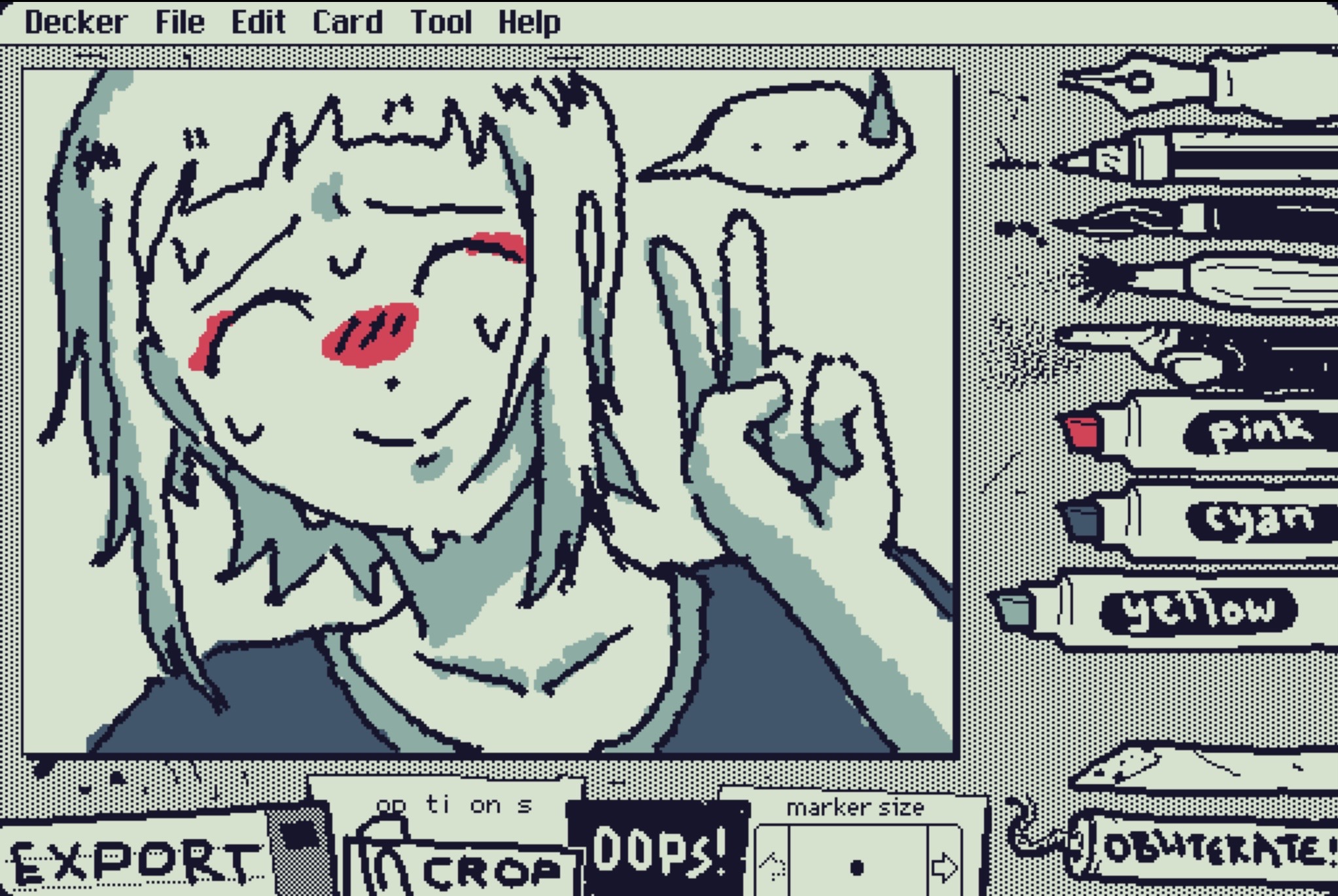 Embarrassing girl