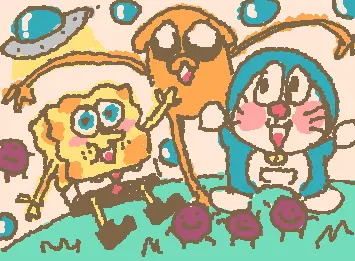 BobxJakexDoraemon+grapes