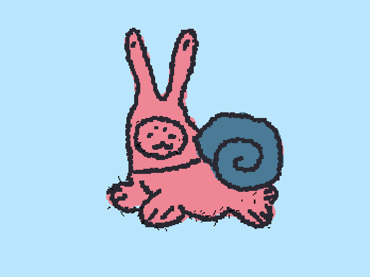 seal dressed up as a snail