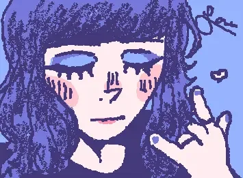 blue girl