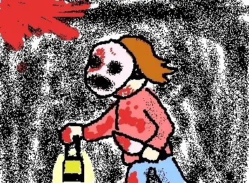 the girl with the mask