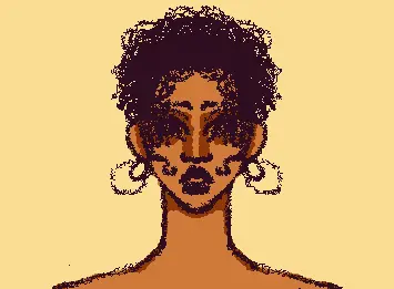 girl with hair
