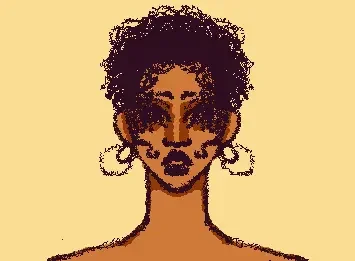 girl with hair