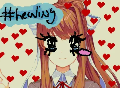 #healing monika ddlc doki doki literature club