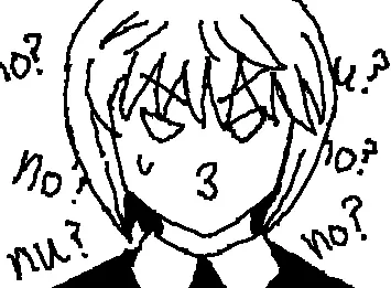Kurapika can't tell the difference between nu and no