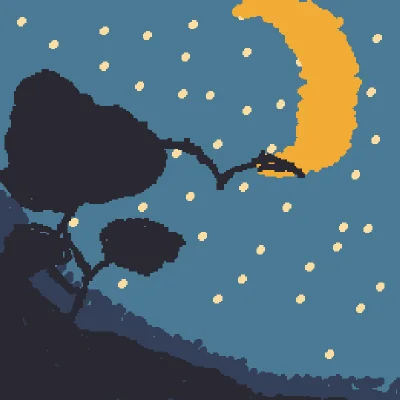 the calm moon..