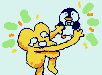 X and their penguin