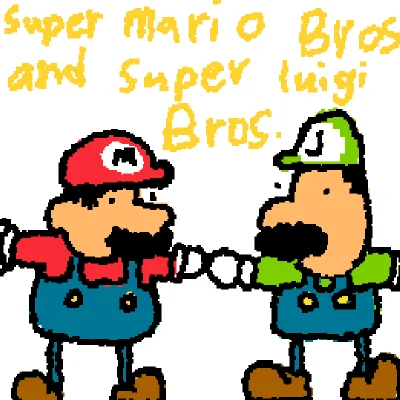 super mario bros and luigi