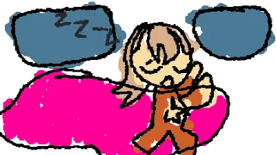sleepy girl