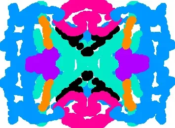I used all the colors in Wiggly Paint.