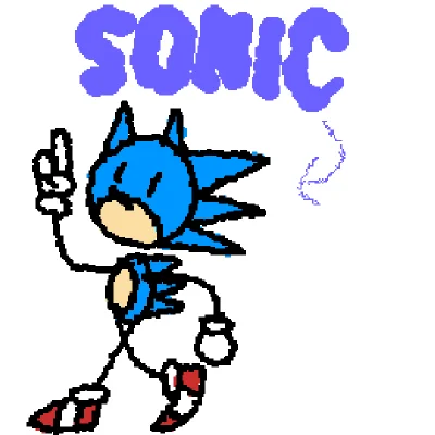 Sonic in my artstyle