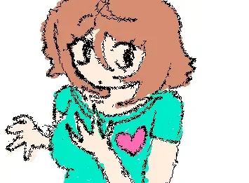 Girl with a heart!