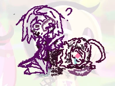 If anything, keep the girl in dark purple (Hikoi) these are curses on paper as weapons and she is dependent on you... like Monica from ddlk (Just Hikoi)