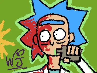 Rick covered in blood 🌟💕
