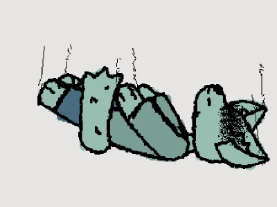 falling furry