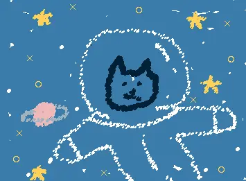 cat astronaut
