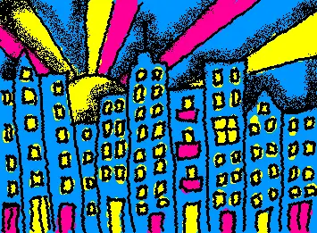 City sunset