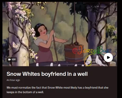 Snow Whites boyfriend in a well