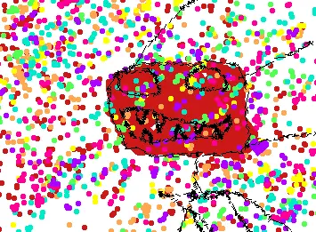 color trapping blood man